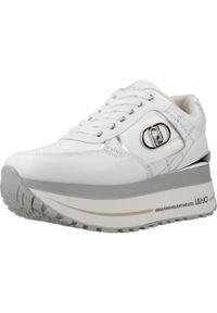 Liu Jo - Kapcie LIU-JO MAXI WONDER PLUS Biały. Kolor: biały. Materiał: tkanina, skóra. Styl: sportowy