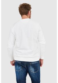 La Martina - LA MARTINA Biała bluza męska z tłoczonym logo, Rozmiar XL. Kolor: biały. Długość rękawa: długi rękaw #4