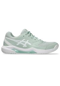 Damskie buty do tenisa Asics Gel-Dedicate 8. Kolor: szary, biały, wielokolorowy. Sport: tenis #1
