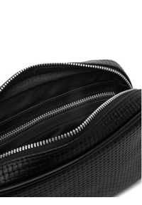 Calvin Klein Saszetka Embossed Woven Zip Pouch LV04D1111G Czarny. Kolor: czarny. Materiał: skóra #3