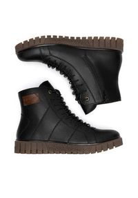 Rieker Trzewiki Y3421-00 Czarny. Kolor: czarny. Materiał: skóra #5