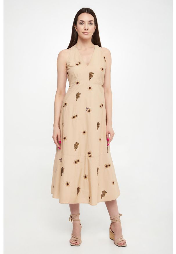Twinset Milano - Sukienka midi TWINSET. Długość: midi