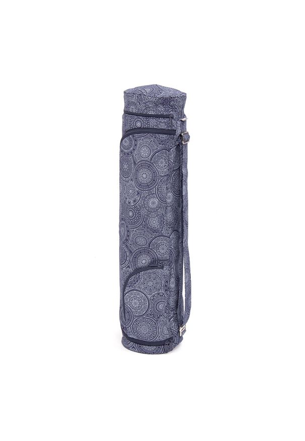BODHI - Bawełniana torba na matę do jogi Bodhi Asana Bag 70 - granatowy. Kolor: niebieski. Materiał: bawełna. Sport: joga i pilates