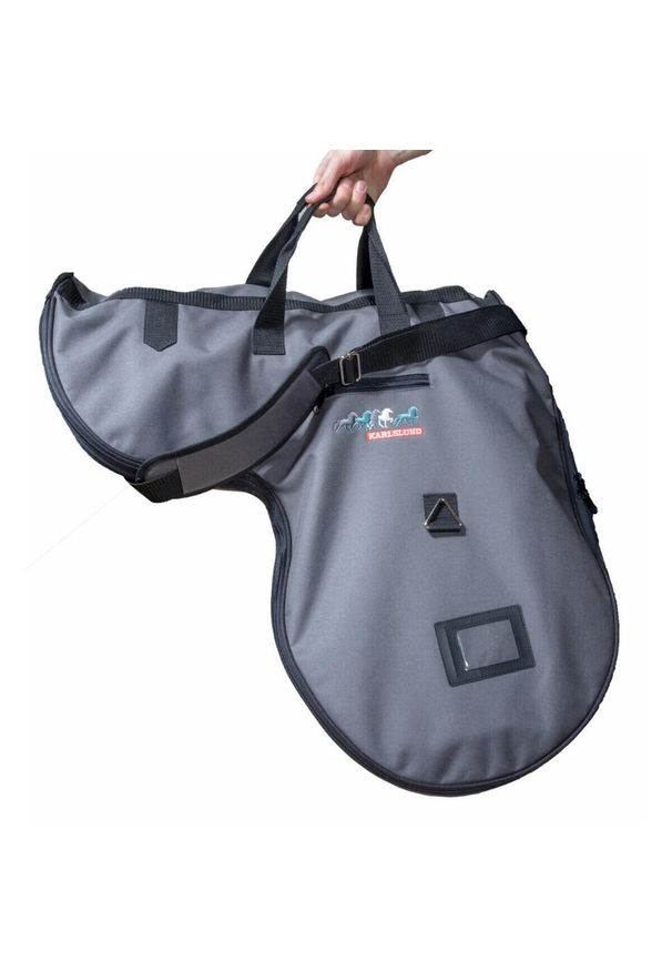 KARLSLUND - Torba na siodło dla konia Karlslund. Kolor: szary