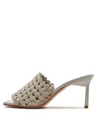 Calvin Klein Klapki Heel Mule Sandal 70 Latt HW0HW02144 Beżowy. Kolor: beżowy #3