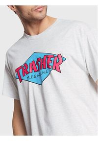 Thrasher T-Shirt Trasher Szary Regular Fit. Kolor: szary. Materiał: bawełna #5