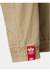 Alpha Industries Joggery Twill 116202 Beżowy Regular Fit. Kolor: beżowy. Materiał: bawełna #2