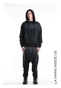 La Haine Inside Us Bluza | 3V M1200 | Mężczyzna | Czarny. Okazja: na co dzień. Typ kołnierza: kaptur. Kolor: czarny. Materiał: bawełna. Styl: casual