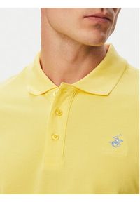 Beverly Hills Polo Club Polo P-SS26M-P42560_BBU Żółty Regular Fit. Typ kołnierza: polo. Kolor: żółty. Materiał: bawełna #3