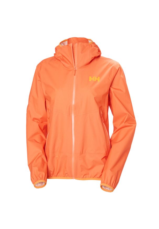 Kurtka przeciwdeszczowa damska Helly Hansen Verglas Fastpack. Kolor: pomarańczowy. Sport: turystyka piesza