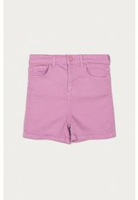 Guess - Szorty jeansowe dziecięce 116-176 cm. Okazja: na co dzień. Kolor: różowy. Materiał: jeans. Styl: casual