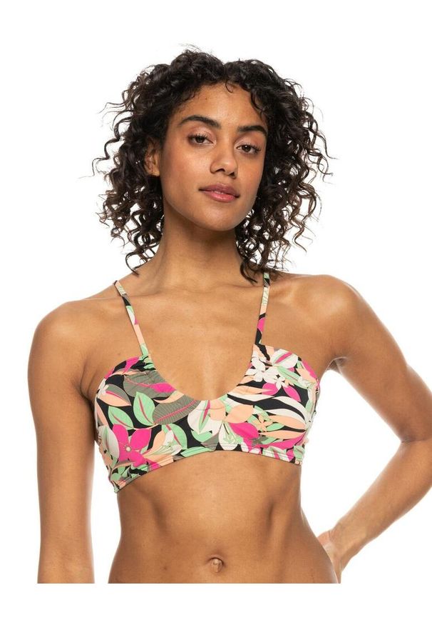Roxy - Stanik bikini z miseczkami dla Kobiety PRINTED BEACH CLASSICS Czarny. Kolor: czarny. Materiał: nylon, elastan, materiał