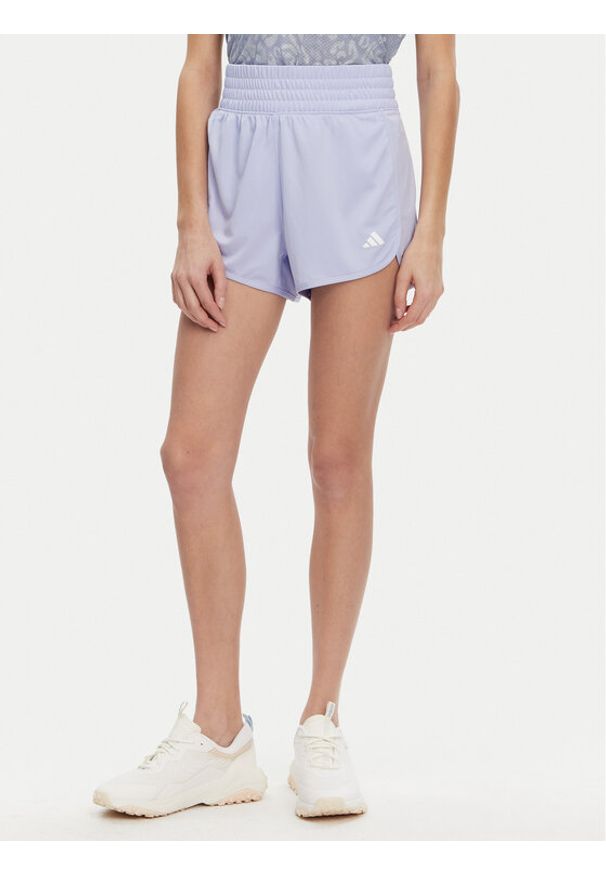 Adidas - adidas Szorty sportowe Pacer Essentials JC9582 Fioletowy Regular Fit. Kolor: fioletowy. Materiał: syntetyk