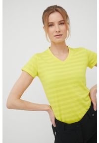 CMP T-shirt sportowy kolor żółty. Kolor: żółty. Materiał: skóra, materiał. Styl: sportowy #2