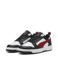 Puma - Buty do chodzenia męskie PUMA Rebound V6 Low. Kolor: biały, czerwony, wielokolorowy. Sport: turystyka piesza