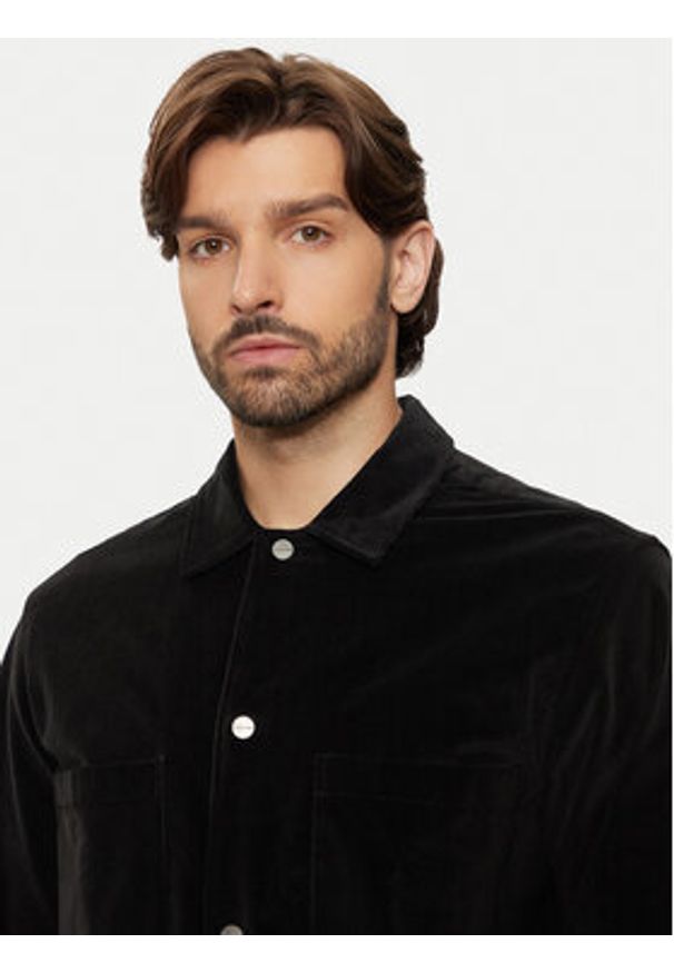 Calvin Klein Koszula K10K113619 Czarny Overshirt Fit. Kolor: czarny. Materiał: bawełna