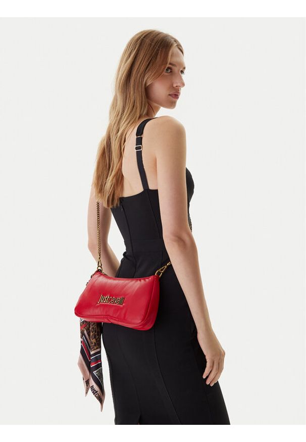 Just Cavalli Torebka 79RA4BD7 ZS748 Czerwony. Kolor: czerwony. Materiał: skórzane