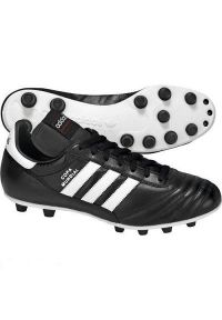 Adidas - Buty piłkarskie adidas Copa Mundial Fg 015110 czarne czarne. Nosek buta: okrągły. Kolor: czarny. Materiał: skóra, syntetyk. Szerokość cholewki: normalna. Sezon: lato. Sport: piłka nożna