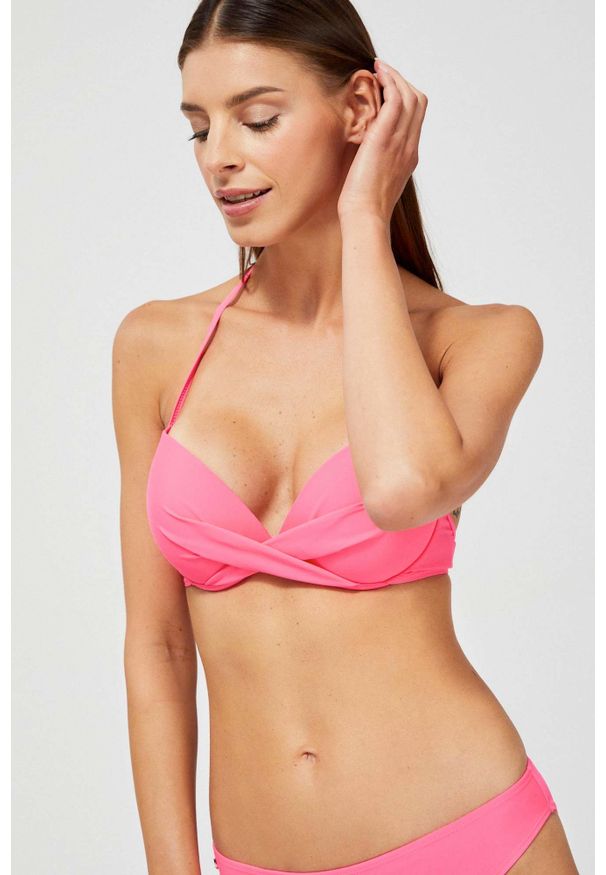 MOODO - Góra od bikini push-up. Materiał: elastan, poliamid, poliester. Wzór: gładki
