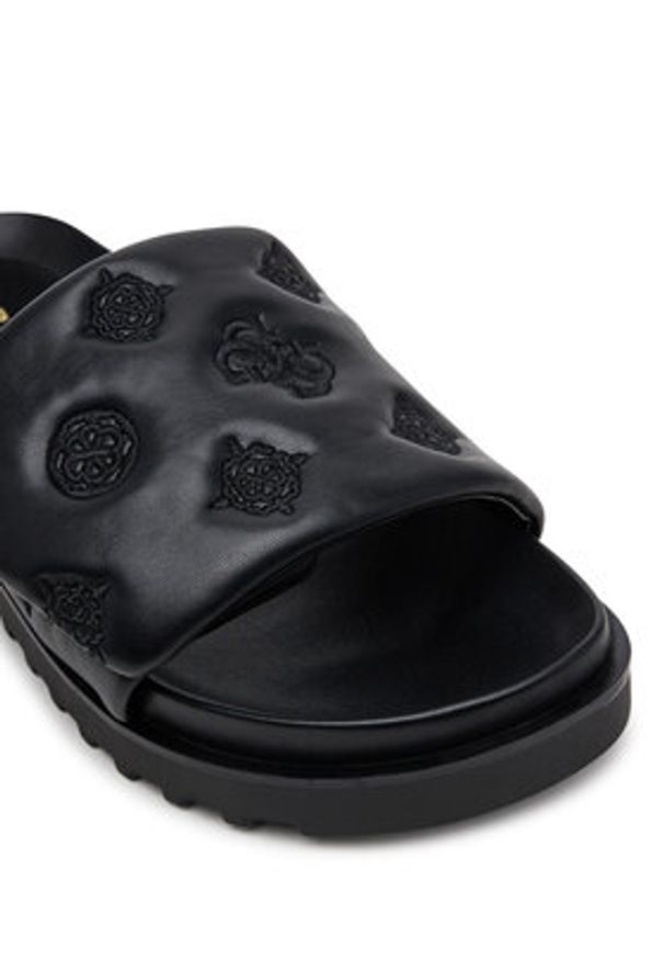 Guess Klapki FLJFA2ELE19 Czarny. Kolor: czarny. Materiał: skóra