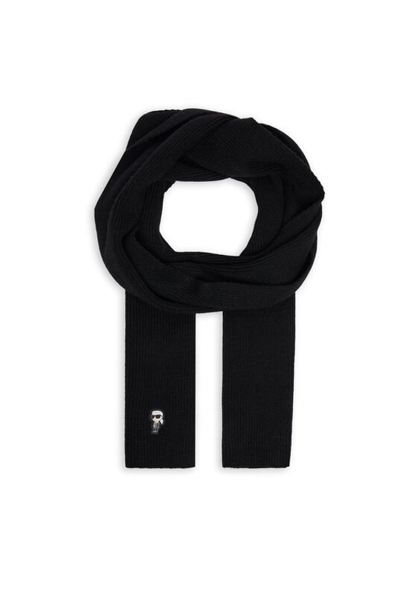 Karl Lagerfeld - KARL LAGERFELD Szalik 246W3306 Czarny. Kolor: czarny. Materiał: poliamid, nylon