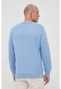 GAP bluza męska z nadrukiem. Kolor: niebieski. Wzór: nadruk