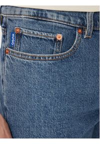 Hugo Szorty jeansowe Ash 50511584 Niebieski Slim Fit. Kolor: niebieski. Materiał: jeans, bawełna