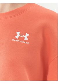 Under Armour Bluza Essential Flc Os Crew 1379475 Czerwony Loose Fit. Kolor: czerwony. Materiał: bawełna