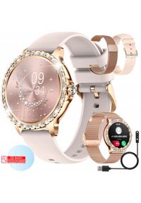 WonderWatch - SMARTWATCH ZEGAREK DAMSKI ROZMOWY POWIADOMIENIA ZDROWIE SPORT PULS. Rodzaj zegarka: smartwatch. Styl: sportowy #1