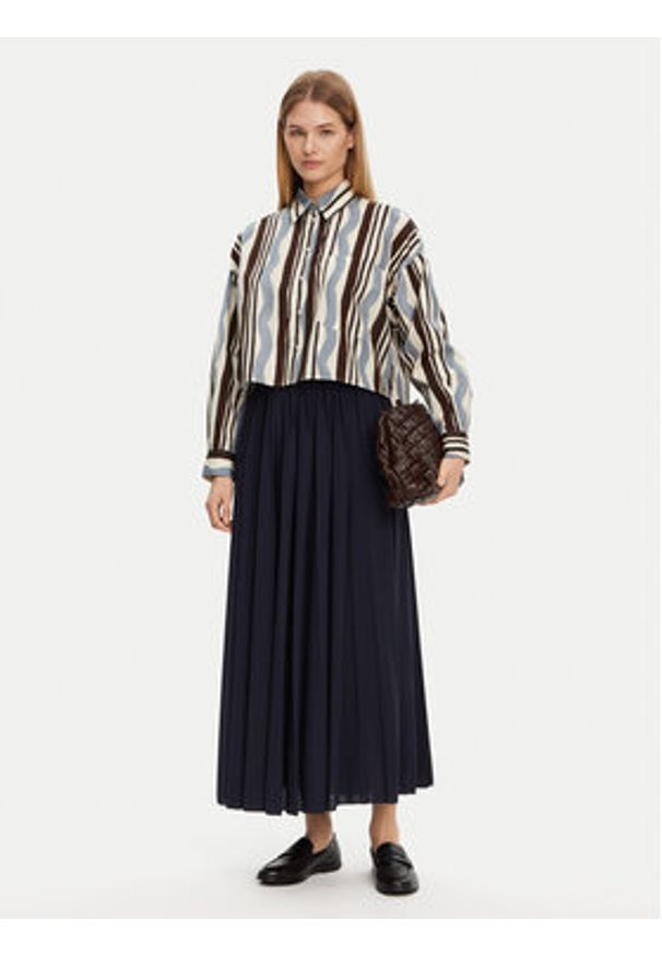 Weekend Max Mara Spódnica plisowana Bleu 2515771031 Granatowy Regular Fit. Kolor: niebieski. Materiał: syntetyk