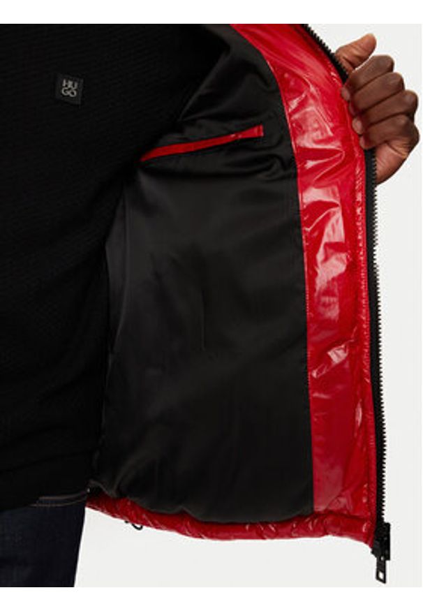 Hugo - HUGO Kurtka zimowa Biron2441 50523206 Czerwony Slim Fit. Kolor: czerwony. Materiał: syntetyk. Sezon: zima