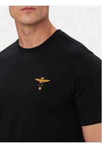 Aeronautica Militare T-Shirt 262TS1580UJ00372 Czarny Regular Fit. Kolor: czarny. Materiał: bawełna #2