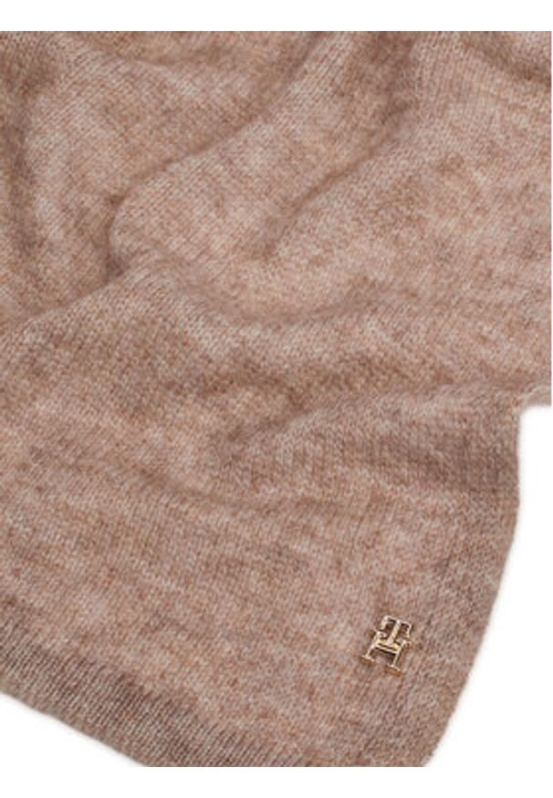 TOMMY HILFIGER - Tommy Hilfiger Szalik AW0AW16645 Beżowy. Kolor: beżowy. Materiał: materiał, wełna