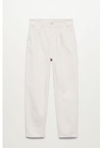 mango - Mango - Jeansy CORINNA. Stan: podwyższony. Kolor: biały. Materiał: jeans. Wzór: gładki #6