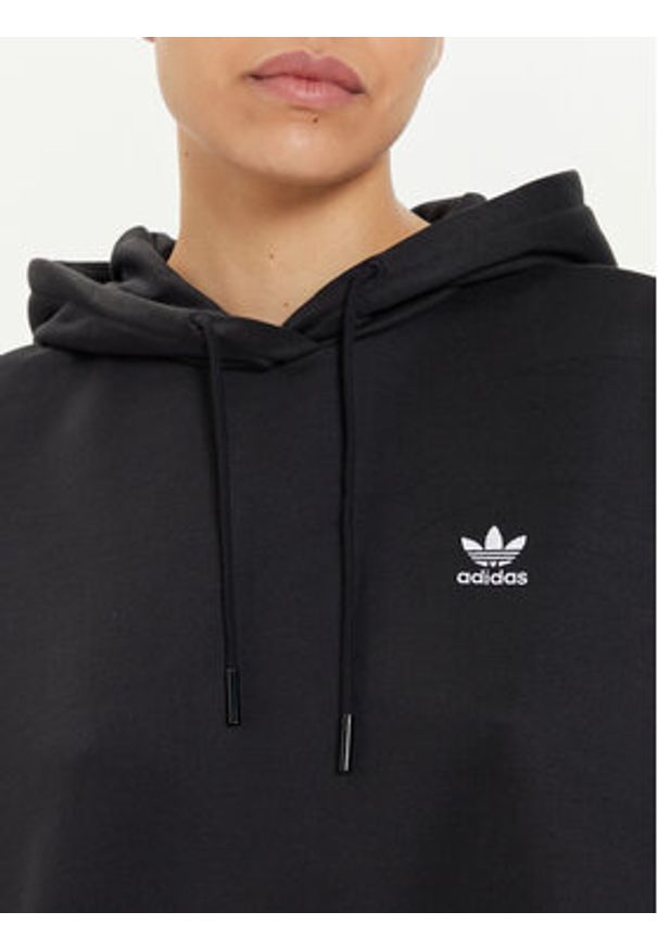 Adidas - adidas Bluza adicolor Trefoil IU2409 Czarny Oversize. Kolor: czarny. Materiał: syntetyk