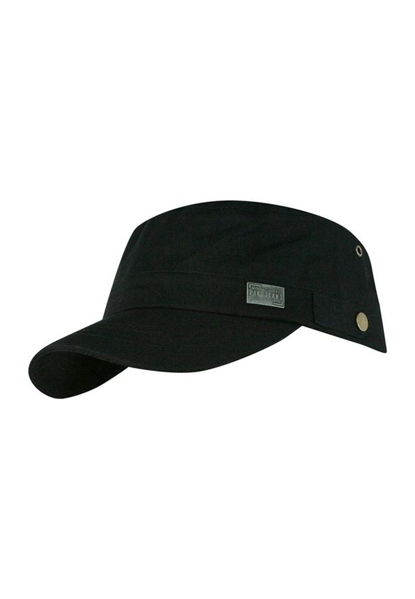 Pako Jeans - Patrolówka, Czapka z Daszkiem, Czarna z Paskiem Regulacji, Wiosenna, Letnia -PAKO JEANS. Kolor: czarny. Materiał: bawełna. Sezon: wiosna, lato