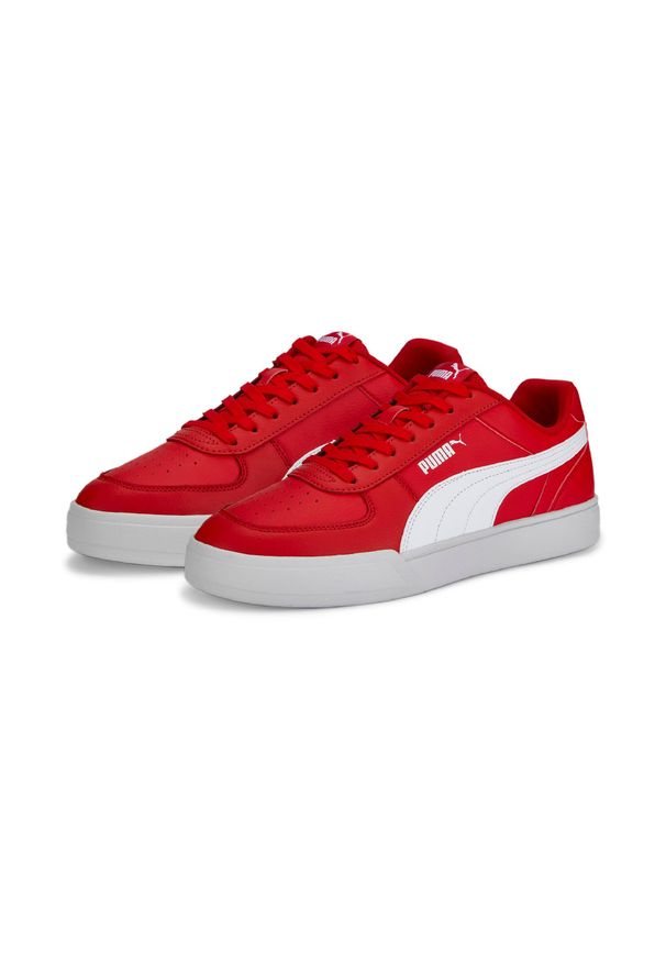 Buty do chodzenia męskie Puma CAVEN. Zapięcie: sznurówki. Kolor: czerwony. Materiał: guma, syntetyk, materiał. Szerokość cholewki: normalna. Sport: turystyka piesza