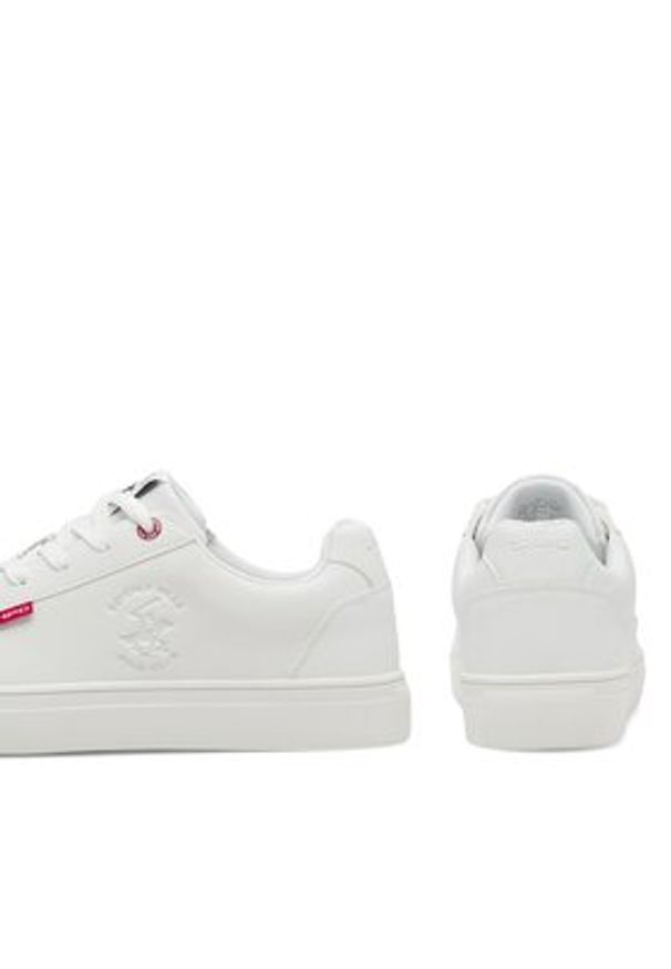 Beverly Hills Polo Club Sneakersy M-AF210880-B Biały. Kolor: biały. Materiał: skóra