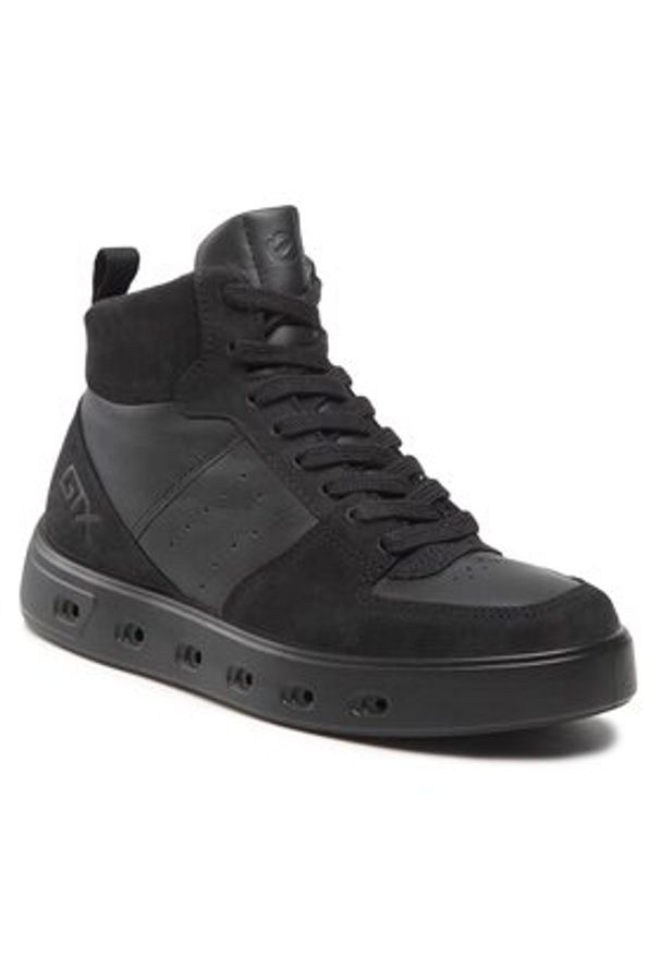 ecco - ECCO Sneakersy Street 720 W GORE-TEX 20972351052 Czarny. Kolor: czarny. Materiał: skóra. Technologia: Gore-Tex
