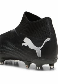 Puma - Buty piłkarskie bez sznurówek FUTURE 7 MATCH FG/AG PUMA Black White. Kolor: biały, czarny, wielokolorowy. Materiał: syntetyk, tkanina, materiał. Sport: piłka nożna