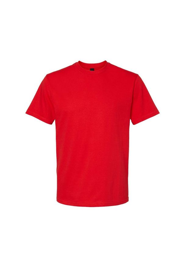 GILDAN - Koszulka Unisex Dla Dorosłych Softstyle Midweight. Kolor: czerwony. Materiał: bawełna. Sport: turystyka piesza