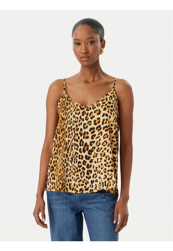 LOLA CASADEMUNT Top LS2615011 Brązowy Regular Fit. Kolor: brązowy