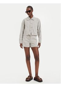 only - ONLY Kurtka jeansowa Naomi 15363815 Beżowy Regular Fit. Kolor: beżowy. Materiał: bawełna #7