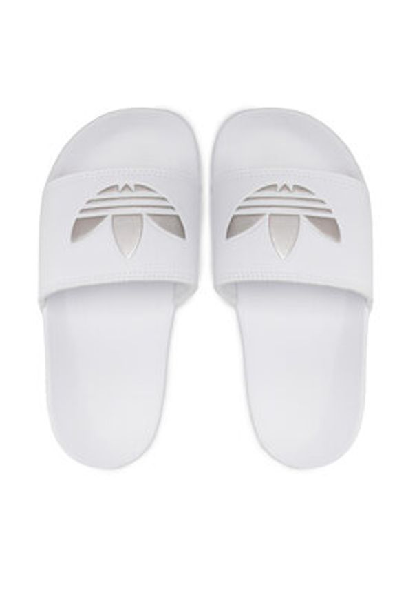 Adidas - adidas Klapki adilette Lite W GZ6197 Biały. Kolor: biały. Materiał: skóra