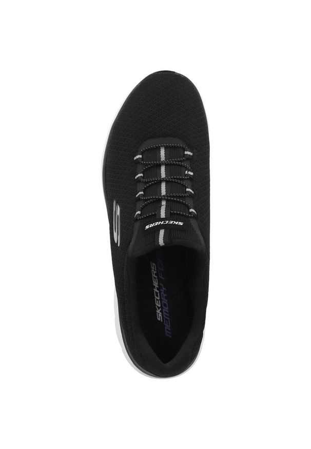 skechers - Buty do biegania damskie Skechers Sneaker Summits. Zapięcie: sznurówki. Kolor: czarny. Materiał: materiał, syntetyk, tkanina. Szerokość cholewki: normalna. Sport: turystyka piesza