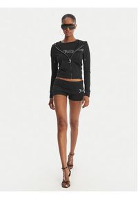 Juicy Couture Szorty sportowe Roll Down JCWHS126307 Czarny Slim Fit. Kolor: czarny. Materiał: bawełna #6