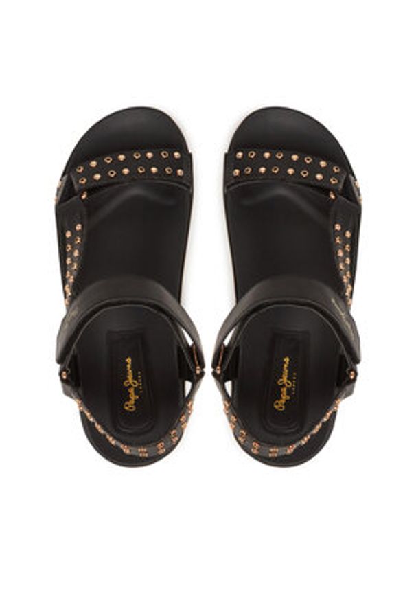 Pepe Jeans Sandały PLS90678 Czarny. Kolor: czarny. Materiał: skóra