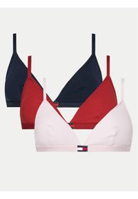 TOMMY HILFIGER - Tommy Hilfiger Komplet 3 biustonoszy UW0UW05747 Kolorowy. Materiał: bawełna. Wzór: kolorowy