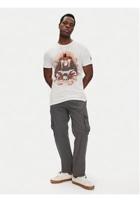 Brave Soul T-Shirt MTS-149DYLAN Écru Regular Fit. Materiał: bawełna