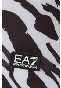 EA7 Emporio Armani jednoczęściowy strój kąpielowy kolor czarny miękka miseczka. Kolor: czarny. Materiał: materiał, dzianina #4